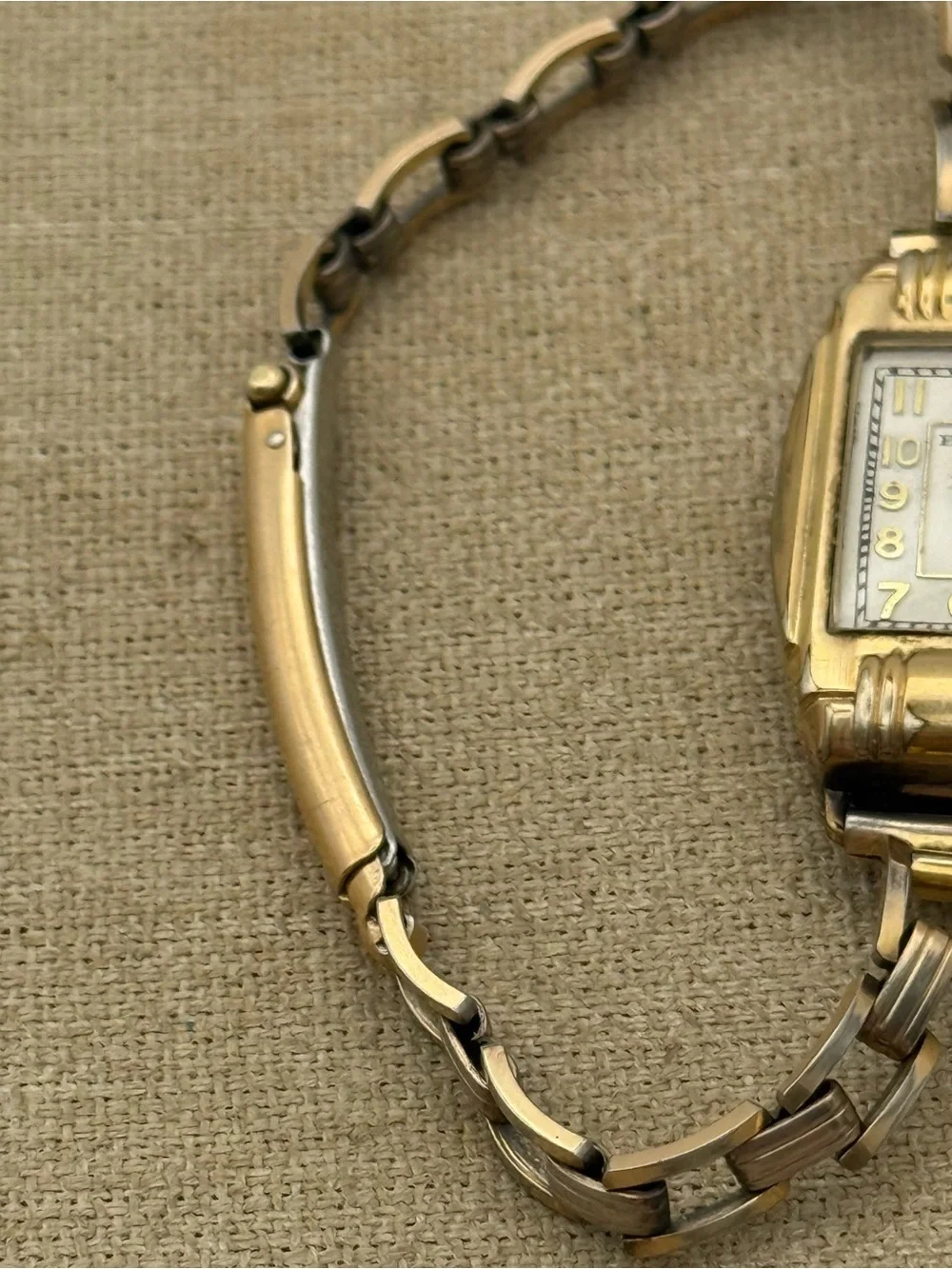 Vintage 1920s Gold-Tone Buren Women's Bracelet Watch